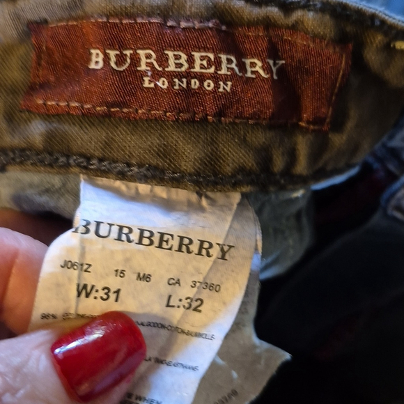 Burberry Jeans Equestrian Knight Design.Sz.W.31×L27.75" Rise 9". - Picture 5 of 17